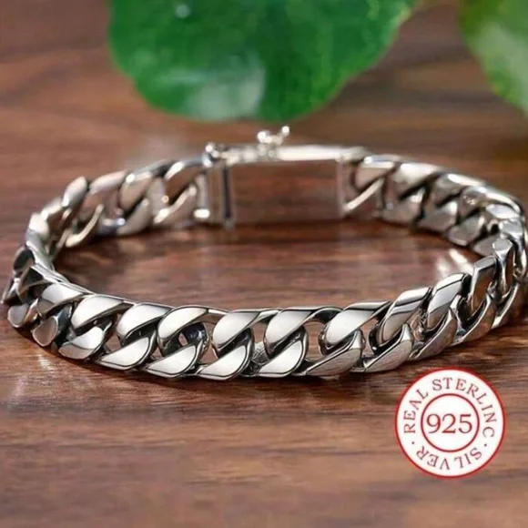 Sterling Silver Chain Bracelet - Picture 3 of 5